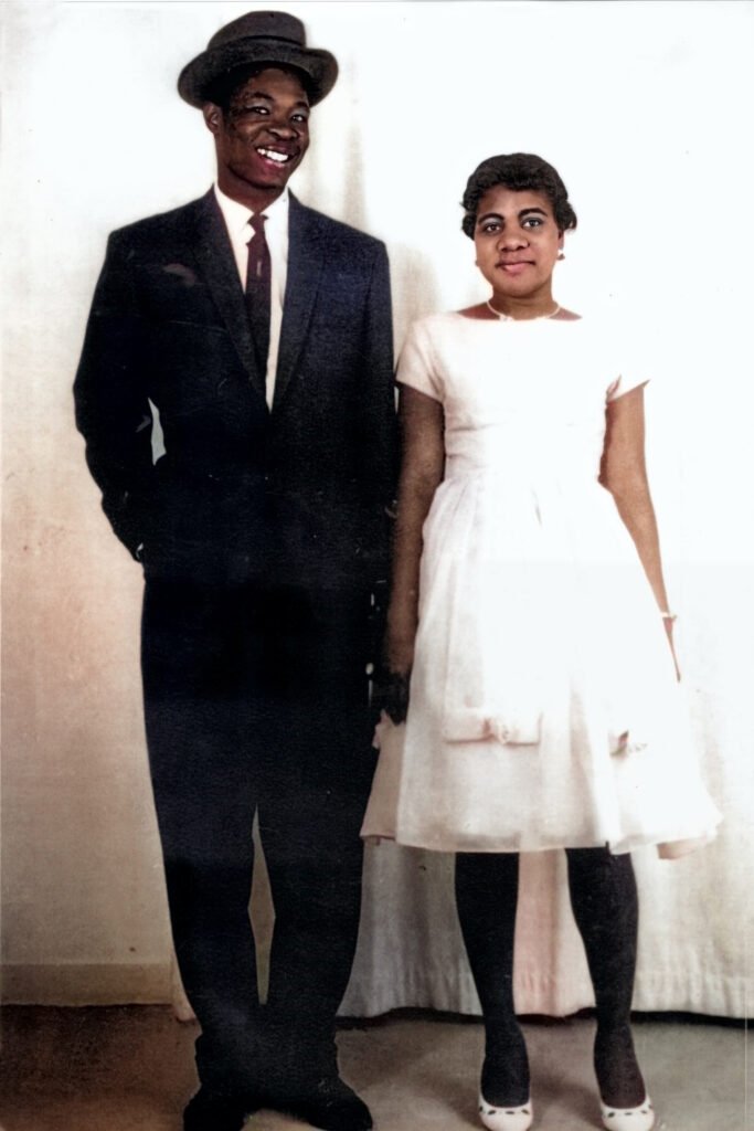 Black and White photo restored with colour